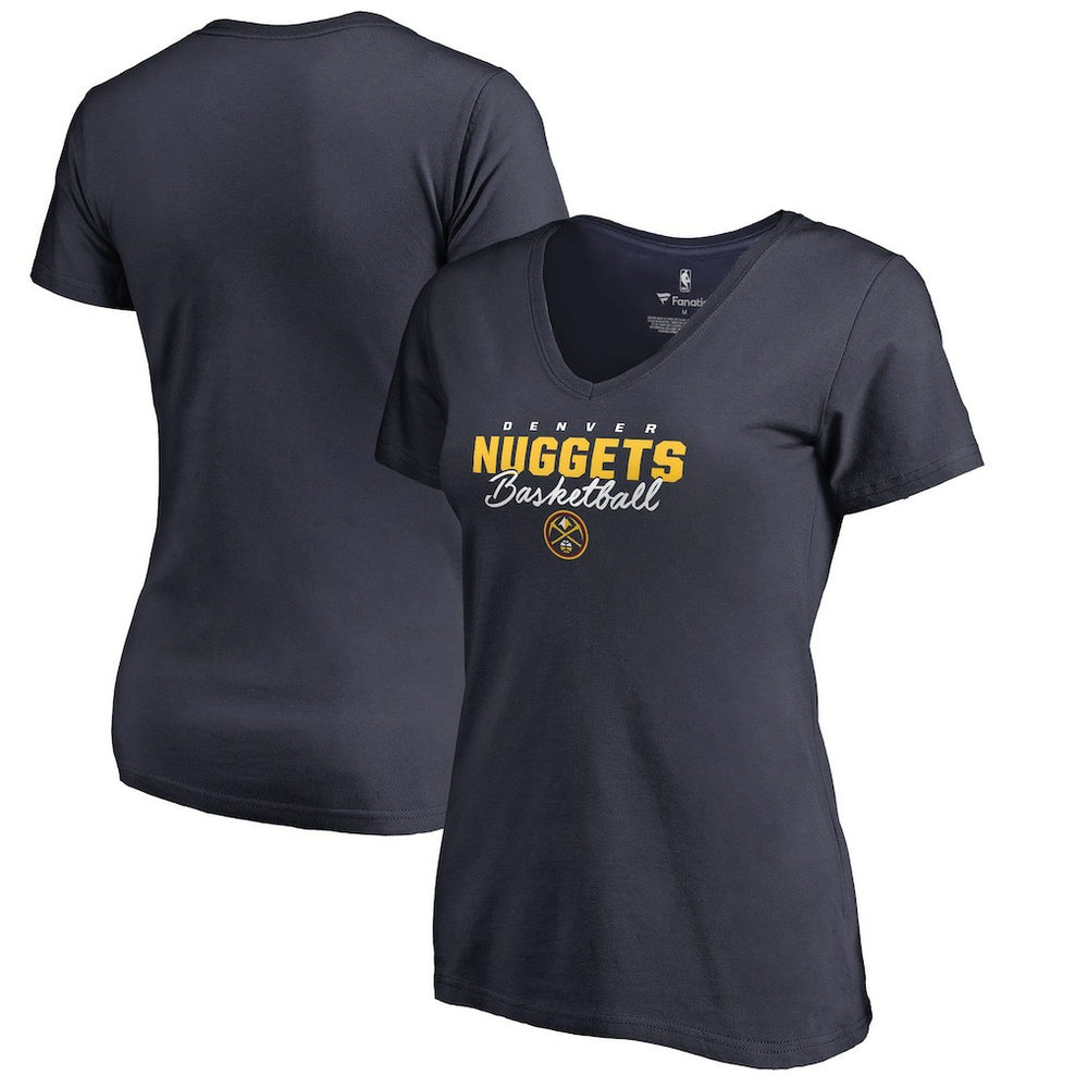 Denver Nuggets Women's Script Assist V-Neck T-Shirt sale