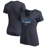 Minnesota Timberwolves Women's Script Assist V-Neck T-Shirt