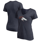 Women's X-Ray V-Neck T-Shirt - Denver Broncos T-shirts