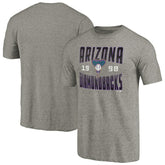 Gray Arizona Diamondbacks Cooperstown Collection Antique Stack Tri-Blend T-Shirt