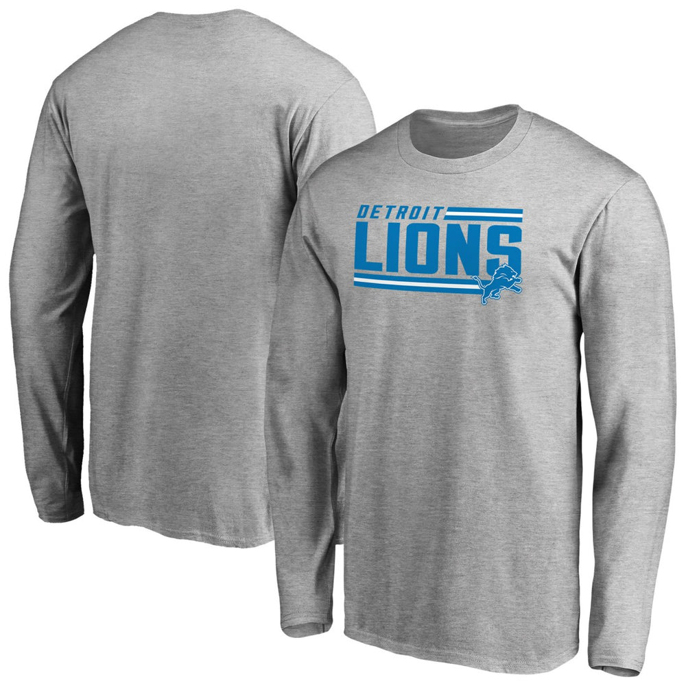 Iconic Collection On Side Stripe Long Sleeve T-Shirt - Detroit Lions T-shirts