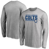 Iconic Collection On Side Stripe Long Sleeve T-Shirt - Indianapolis Colts T-shirts