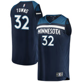 Fanatics Karl-Anthony Towns Minnesota Timberwolves Fast Break Replica Player Jersey Navy