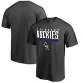 Ash Colorado Rockies Win Stripe T-Shirt