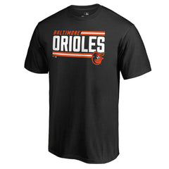 Black Baltimore Orioles Onside Stripe T-Shirt