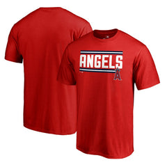 Red Los Angeles Angels Onside Stripe T-Shirt