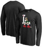Black Los Angeles Dodgers Hometown Collection Cali Flag Long Sleeve T-Shirt