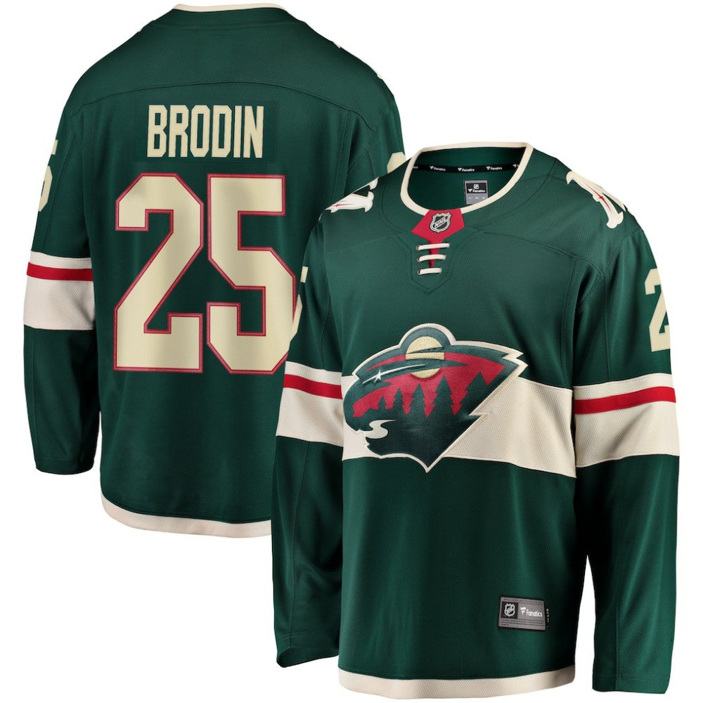 NHL Jonas Brodin Minnesota Wild Fanatics Breakaway Jersey