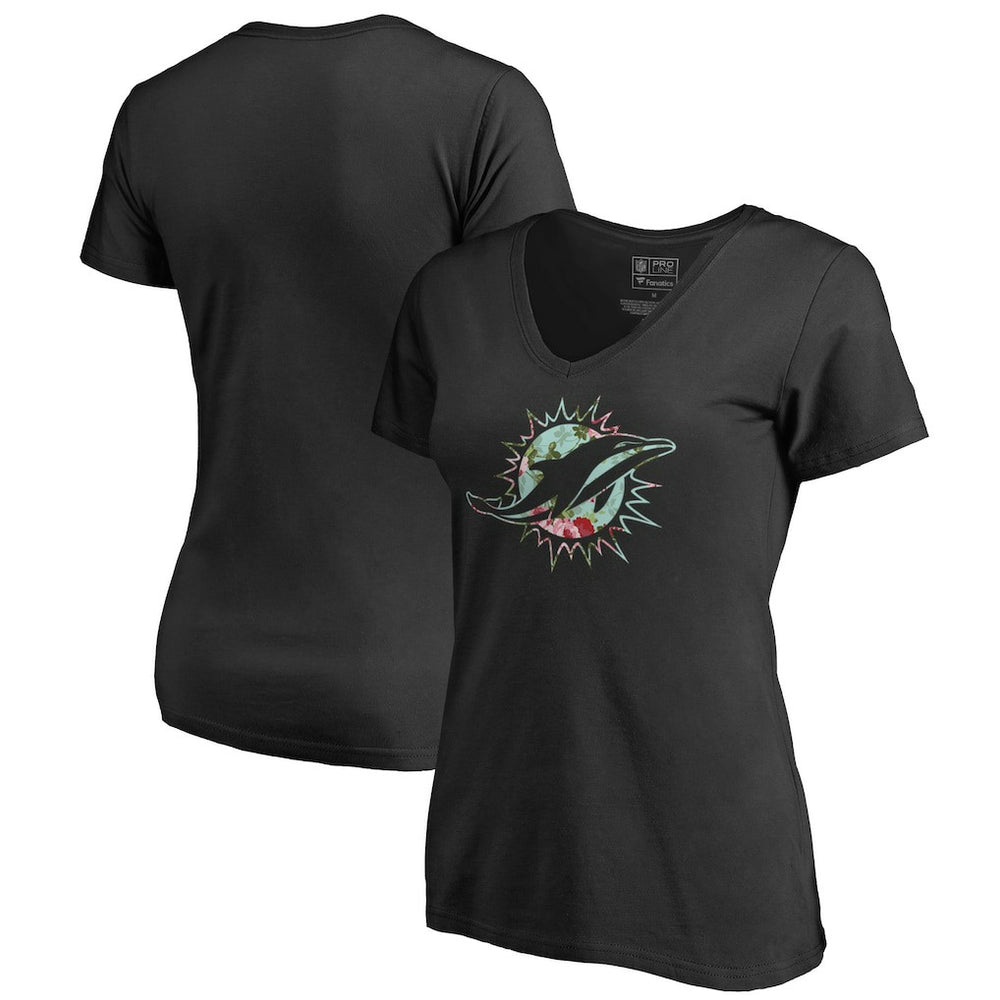 Women's Lovely V-Neck T-Shirt - Miami Dolphins T-shirts
