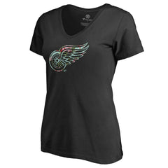NHL Detroit Red Wings Women's Lovely V-Neck T-Shirt