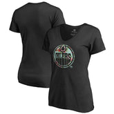 NHL Edmonton Oilers Women's Lovely V-Neck T-Shirt