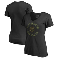 Women's Camo Collection Liberty V-Neck T-Shirt - Pittsburgh Steelers T-shirts
