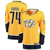 NHL Juuse Saros Nashville Predators Fanatics Women's Breakaway Player Jersey