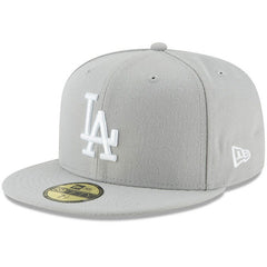 Gray Los Angeles Dodgers New Era Fashion Color Basic 59FIFTY Fitted Hat