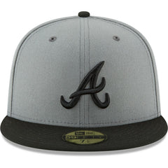 Gray/Black Atlanta Braves New Era Two-Tone 59FIFTY Fitted Hat