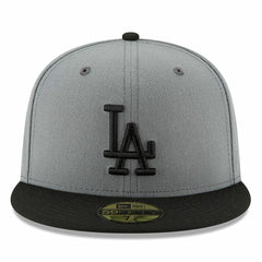 Gray/Black Los Angeles Dodgers New Era Two-Tone 59FIFTY Fitted Hat