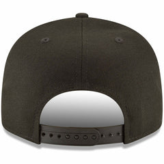 Black Los Angeles Dodgers New Era Script Logo Black on Black 9FIFTY Snapback Adjustable Hat