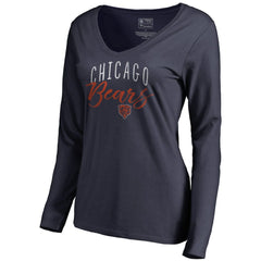 Women's Graceful Long Sleeve V-Neck T-Shirt - Chicago Bears T-shirts