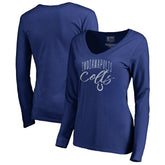 Women's Graceful Long Sleeve V-Neck T-Shirt - Indianapolis Colts T-shirts