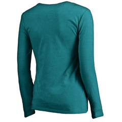 Women's Graceful Long Sleeve V-Neck T-Shirt - Miami Dolphins T-shirts