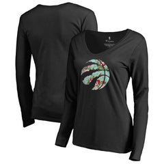 Toronto Raptors Women's Lovely V-Neck Long Sleeve T-Shirt