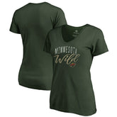 NHL Minnesota Wild Women's Graceful V-Neck T-Shirt