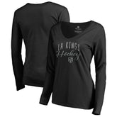 NHL Los Angeles Kings Women's Graceful Long Sleeve V-Neck T-Shirt