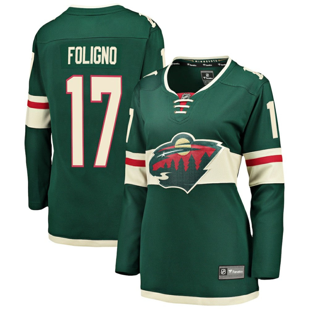 NHL Marcus Foligno Minnesota Wild Fanatics Women's Breakaway Player Jersey