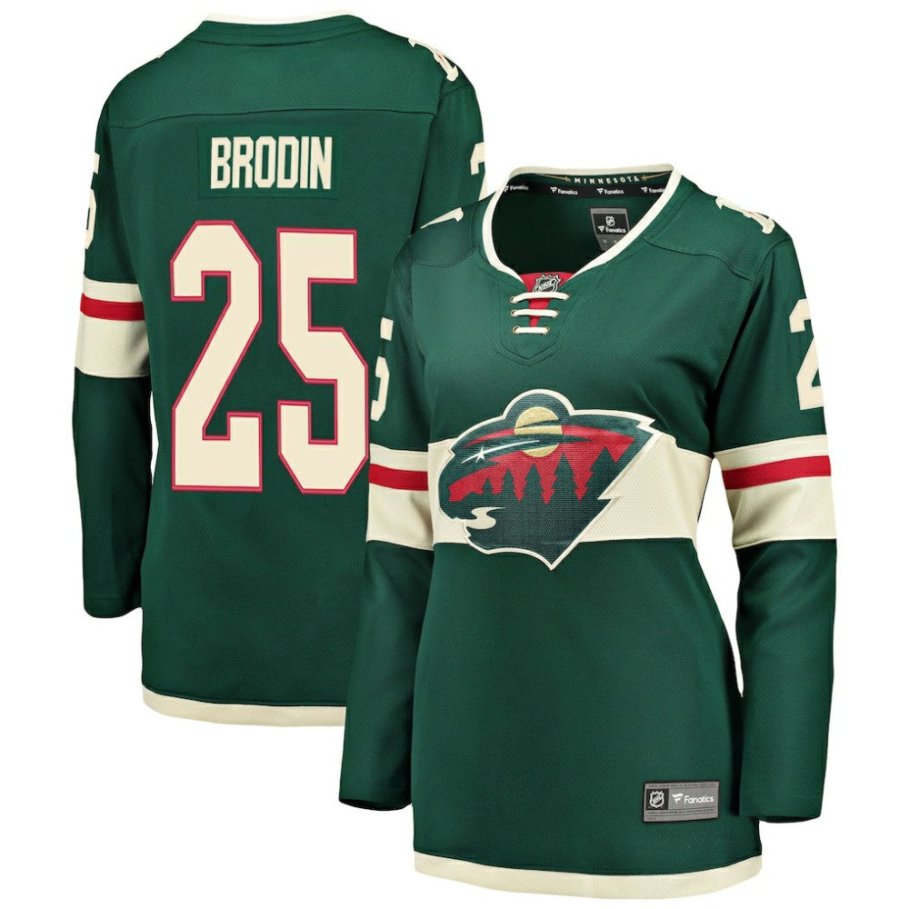 NHL Jonas Brodin Minnesota Wild Fanatics Women's Breakaway Player Jersey