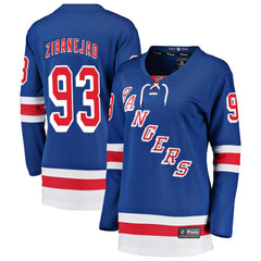 NHL Mika Zibanejad New York Rangers Fanatics Women's Breakaway Player Jersey