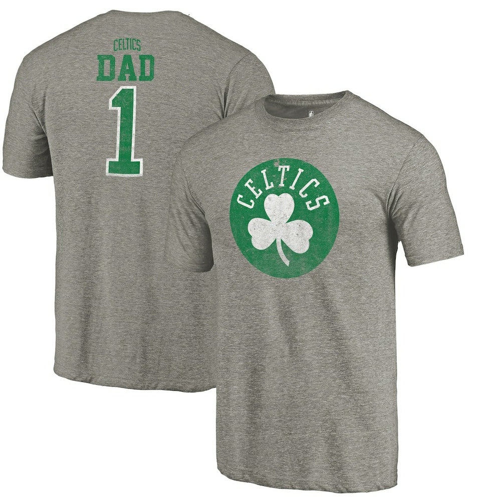 Boston Celtics Greatest Dad Tri-Blend T-Shirt