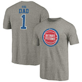 Detroit Pistons Greatest Dad Tri-Blend T-Shirt sale