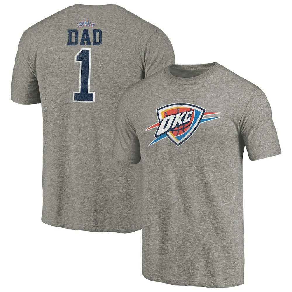 Oklahoma City Thunder Greatest Dad Tri-Blend T-Shirt