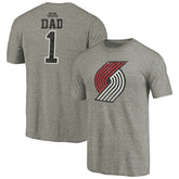 Portland Trail Blazers Greatest Dad Tri-Blend T-Shirt