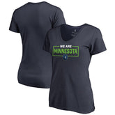 Minnesota Timberwolves Women's We Are Iconic Collection V-Neck T-Shirt