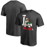 Heathered Charcoal Los Angeles Dodgers Hometown Collection Cali Flag T-Shirt