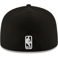 New Era Miami Heat Black & White Logo 59FIFTY Fitted Hat