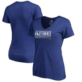 Royal Los Angeles Dodgers Women's Hometown Collection Determined V-Neck T-Shirt