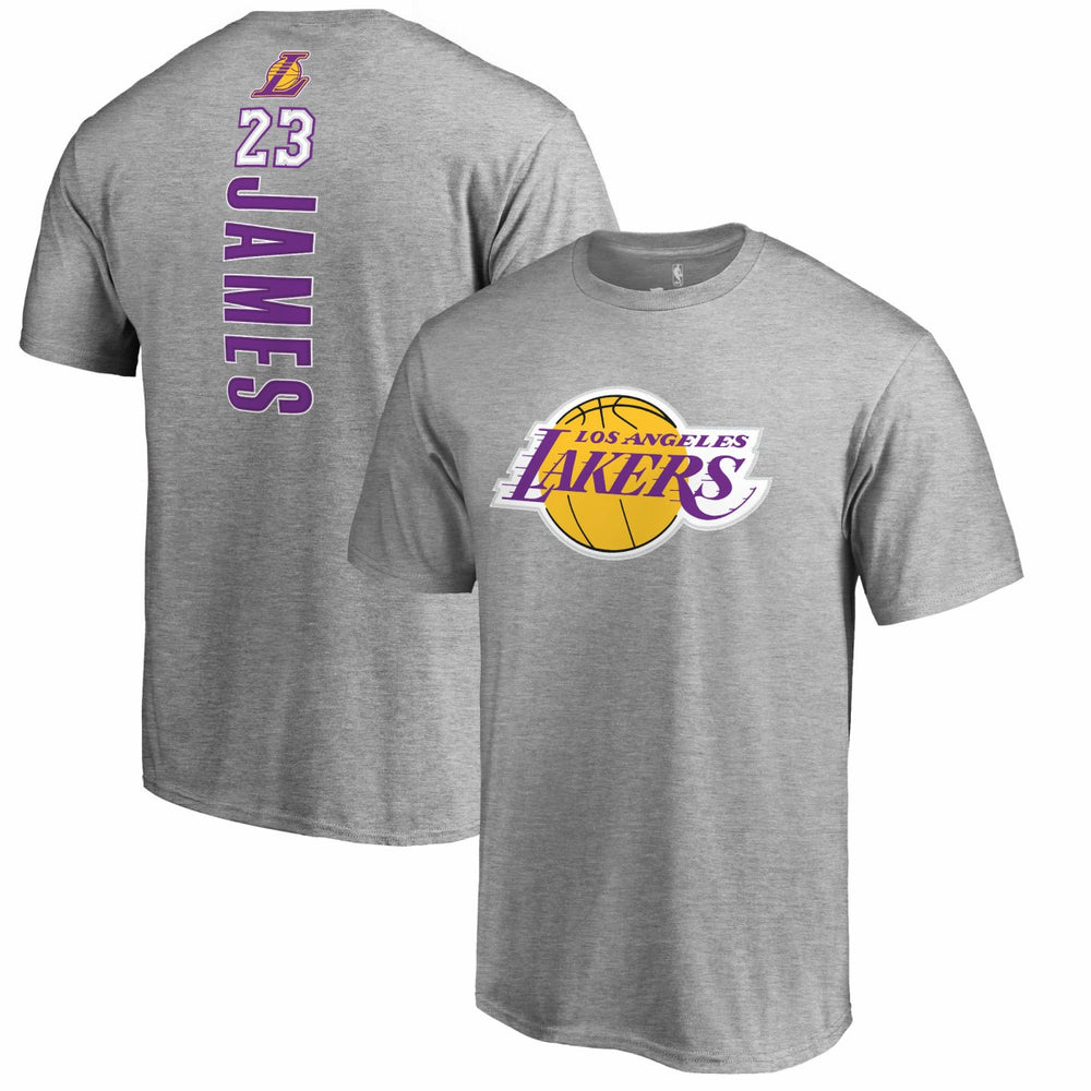 LeBron James Los Angeles Lakers Backer Name & Number T-Shirt