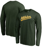 Green Athletics Team Wordmark Long Sleeve T-Shirt