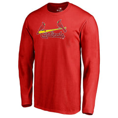 Red St. Louis Cardinals Team Wordmark Long Sleeve T-Shirt