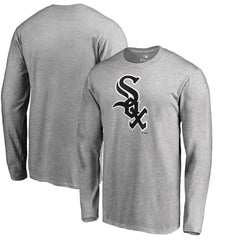 Heathered Gray Chicago White Sox Team Wordmark Long Sleeve T-Shirt