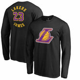 LeBron James Los Angeles Lakers Round About Name & Number Long Sleeve T-Shirt