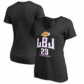LeBron James Los Angeles Lakers Women's Hometown Collection LBJ V-Neck T-Shirt