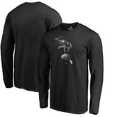 Black Athletics Midnight Mascot Long Sleeve T-Shirt