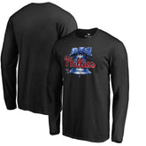 Black Philadelphia Phillies Midnight Mascot Long Sleeve T-Shirt