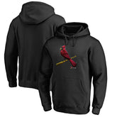 Black St. Louis Cardinals Midnight Mascot Pullover Hoodie