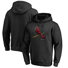 Black St. Louis Cardinals Midnight Mascot Pullover Hoodie