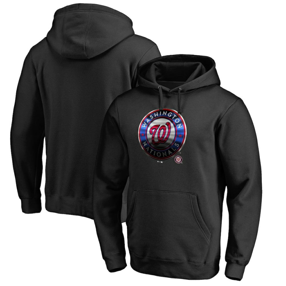 Black Washington Nationals Midnight Mascot Pullover Hoodie