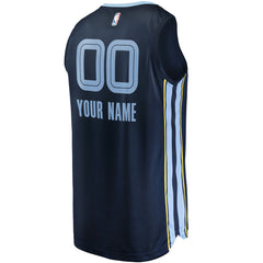 Fanatics Memphis Grizzlies Fast Break Custom Replica Jersey Navy